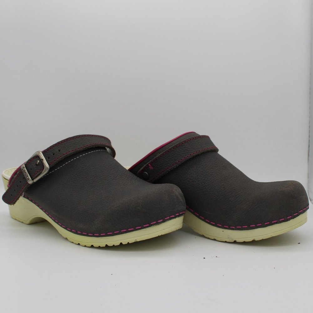 Sanita Grey & Pink Slingback clogs (Size 39 EU)